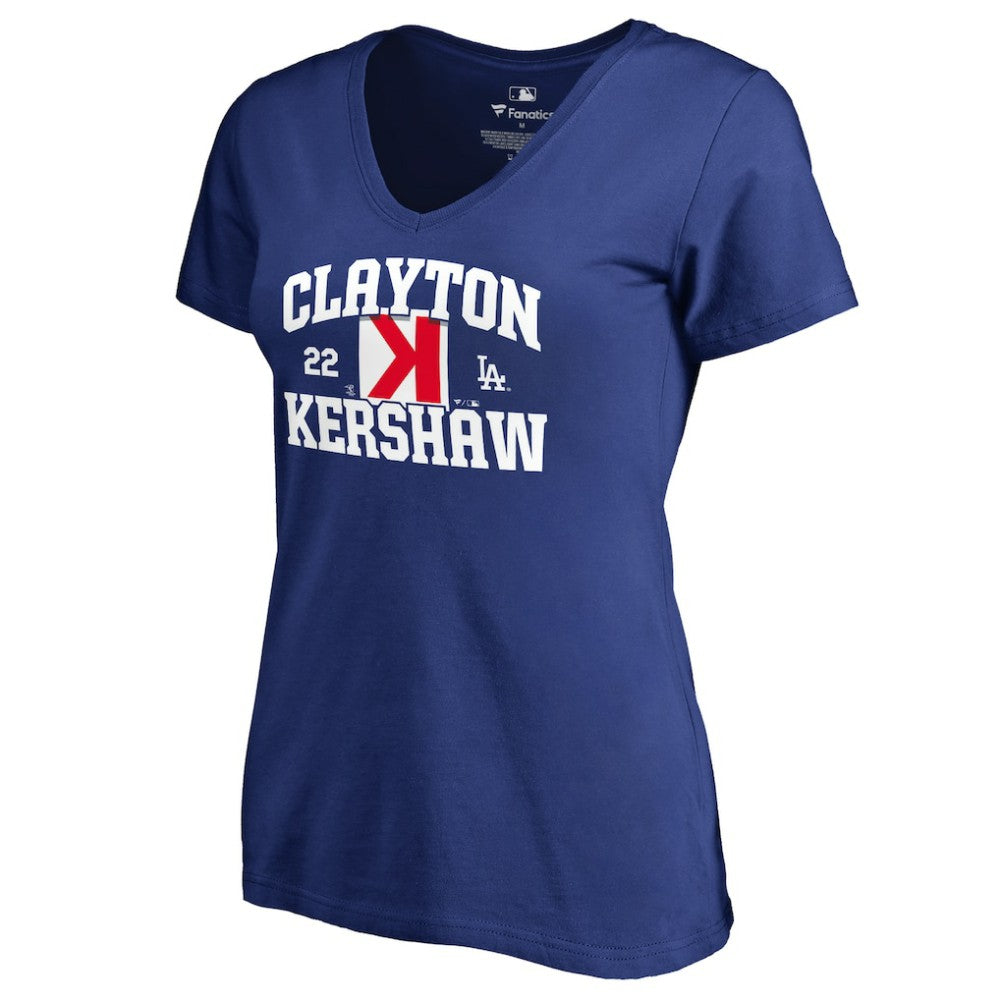 Clayton Kershaw Los Angeles Dodgers Women's Player Hometown Collection V-Neck T-Shirt - MLB T-shirts