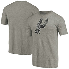 Heather Gray San Antonio Spurs Distressed Team Logo Tri-Blend T-Shirt | NBA