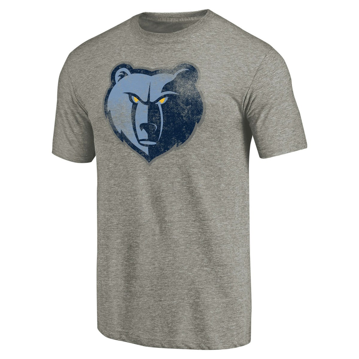 Heather Gray Memphis Grizzlies Distressed Team Logo Tri-Blend T-Shirt | NBA