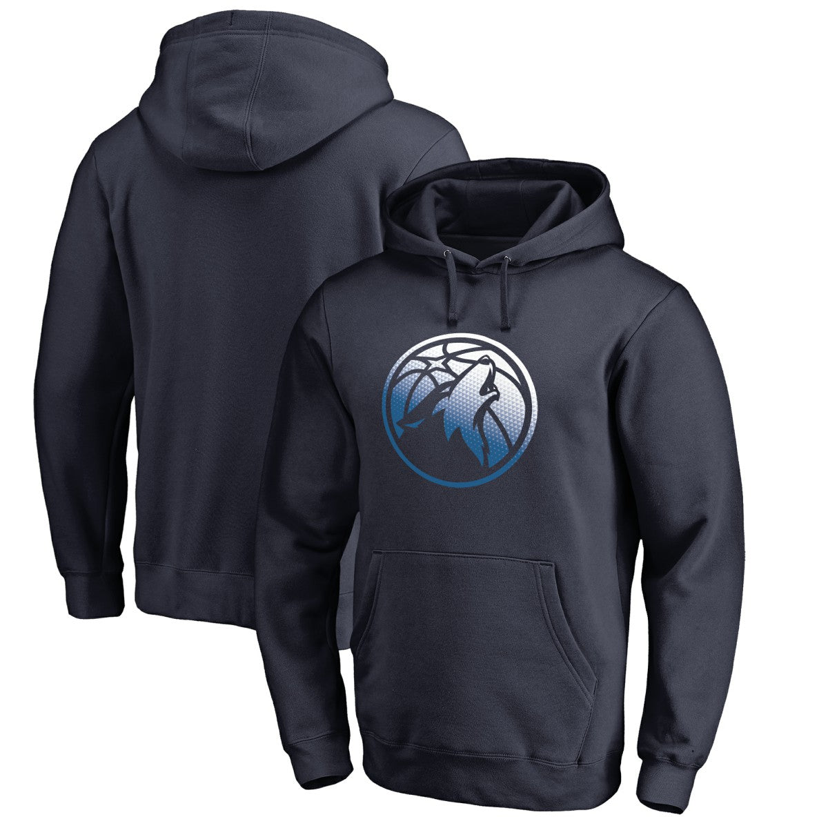 Navy Minnesota Timberwolves Gradient Logo Pullover Hoodie | NBA