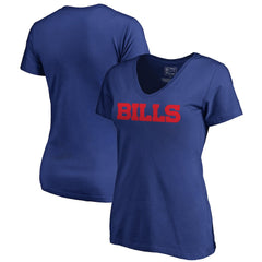 Buffalo Bills Women's Wordmark V-Neck T-Shirt | NFL Discount