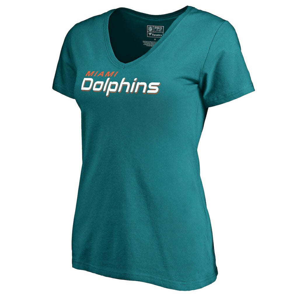 Miami Dolphins Women's Wordmark V-Neck T-Shirt | NFL Near me