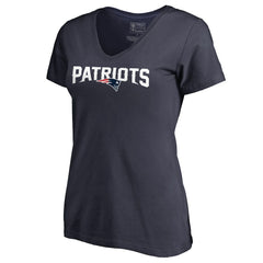 New England Patriots Women's Wordmark V-Neck T-Shirt | NFL Near me