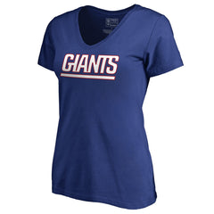 New York Giants Women's Wordmark V-Neck T-Shirt | NFL Online