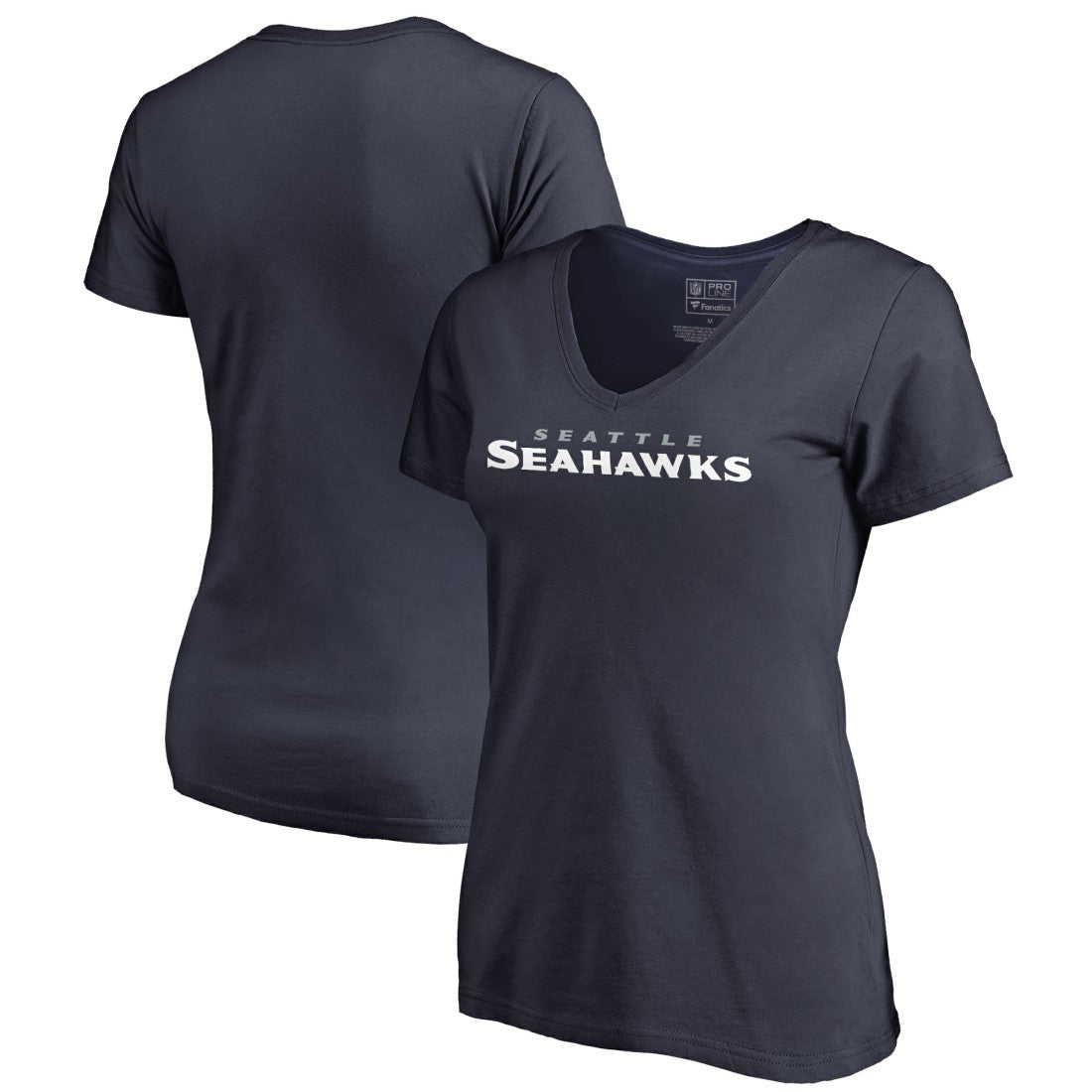 Seattle Seahawks Women's Wordmark V-Neck T-Shirt | NFL On sale