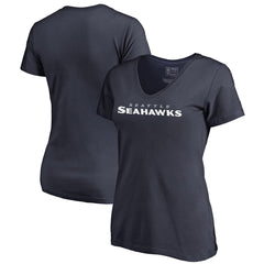 Seattle Seahawks Women's Wordmark V-Neck T-Shirt | NFL On sale