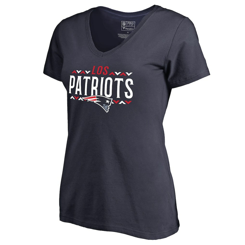 New England Patriots Women's Arriba V-Neck T-Shirt | NFL Outlet