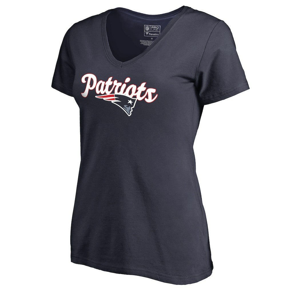 New England Patriots Women's Freehand V-Neck T-Shirt | NFL US