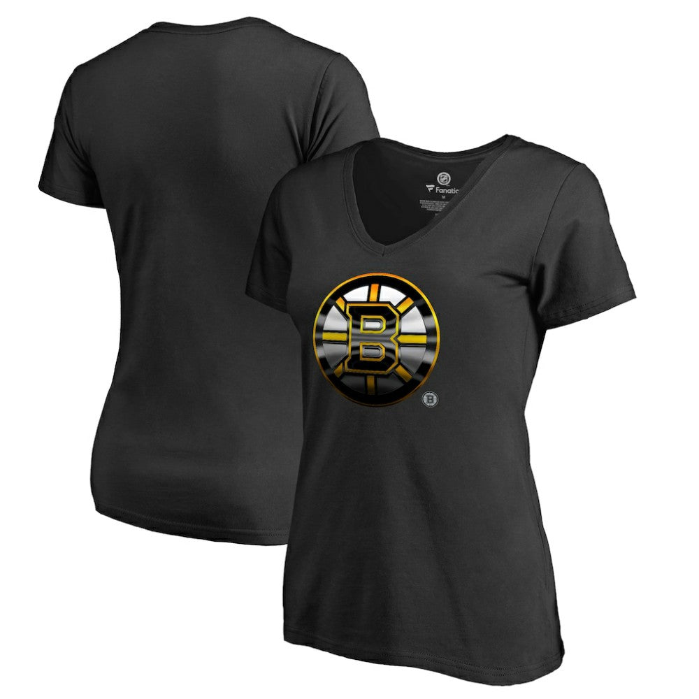 Boston Bruins Women's Midnight Mascot V-Neck T-Shirt -  NHL T-shirts