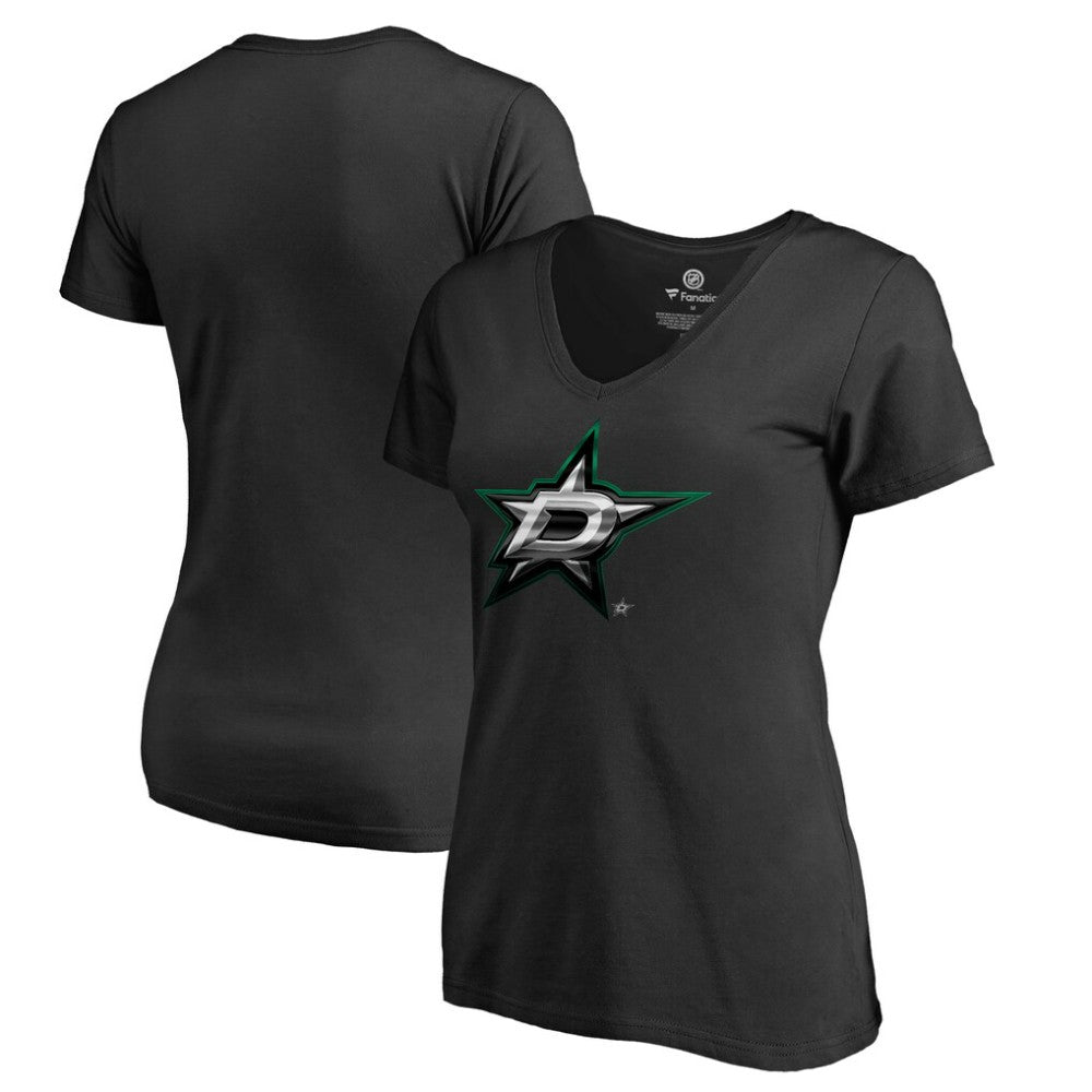 Dallas Stars Women's Midnight Mascot V-Neck T-Shirt -  NHL T-shirts