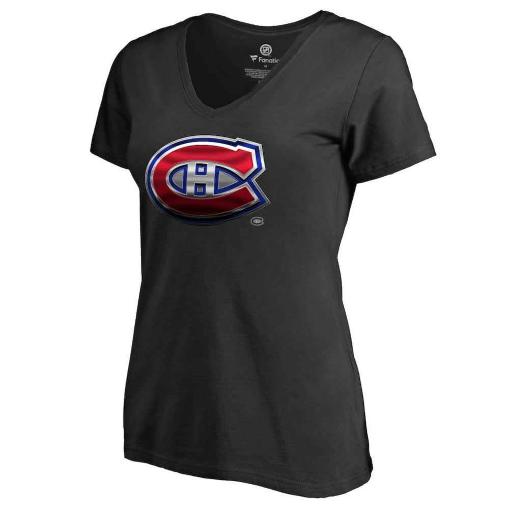 Montreal Canadiens Women's Midnight Mascot V-Neck T-Shirt -  NHL T-shirts