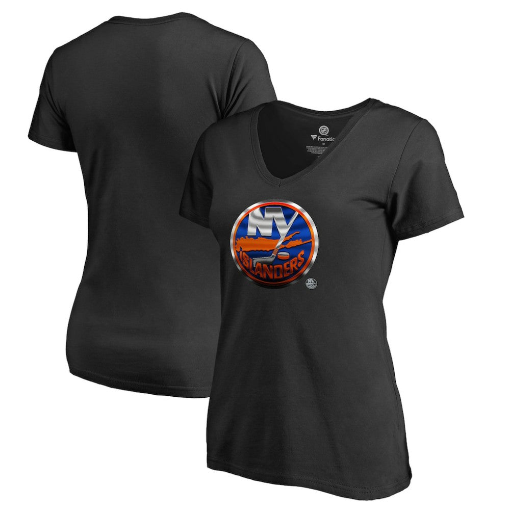 New York Islanders Women's Midnight Mascot V-Neck T-Shirt -  NHL T-shirts
