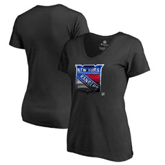 New York Rangers Women's Midnight Mascot V-Neck T-Shirt -  NHL T-shirts