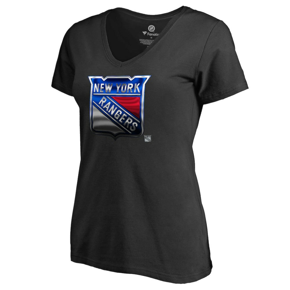New York Rangers Women's Midnight Mascot V-Neck T-Shirt -  NHL T-shirts