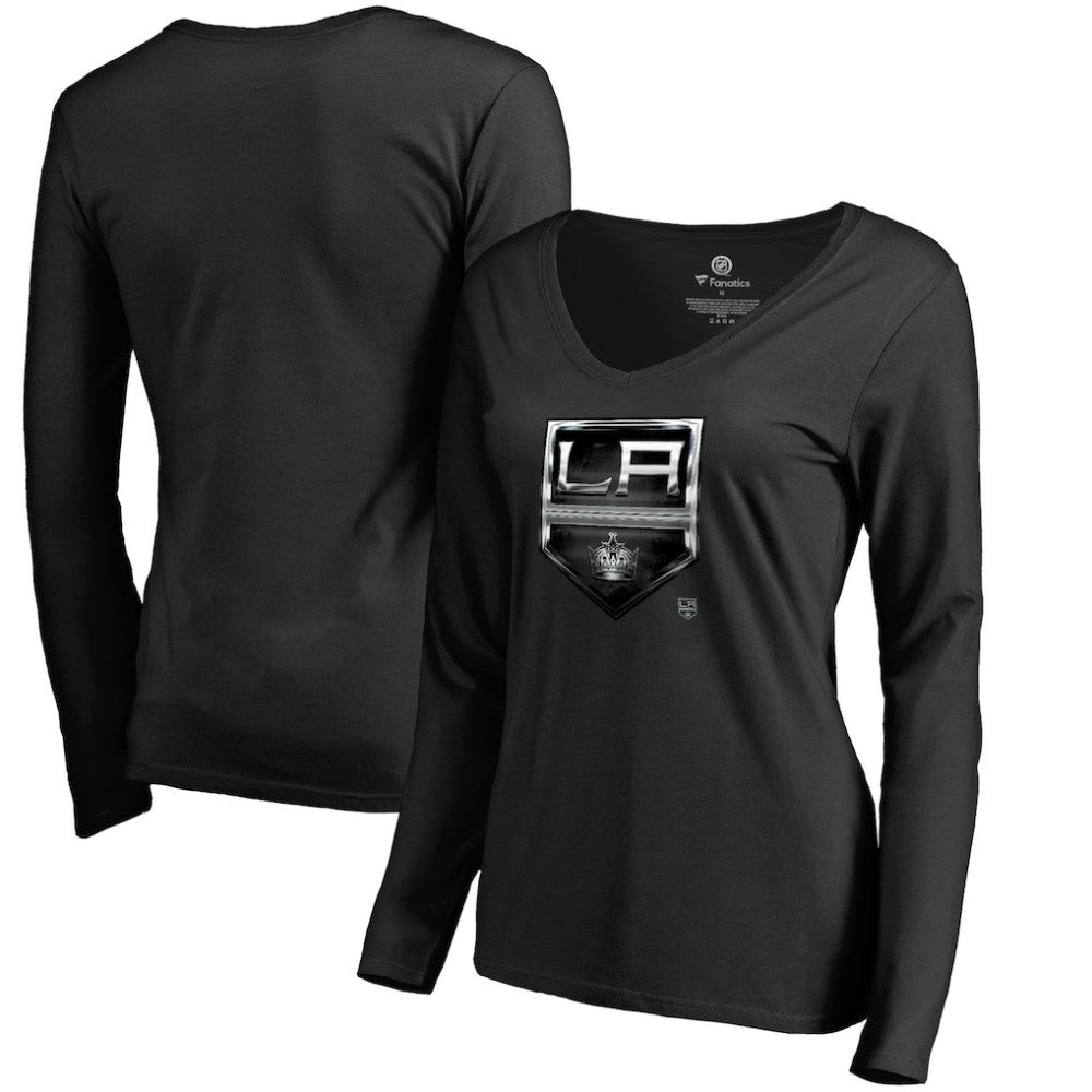 Los Angeles Kings Women's Midnight Mascot Long Sleeve V-Neck T-Shirt -  NHL T-shirts
