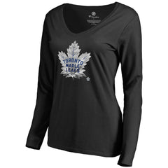 Toronto Maple Leafs Women's Midnight Mascot Long Sleeve V-Neck T-Shirt -  NHL T-shirts