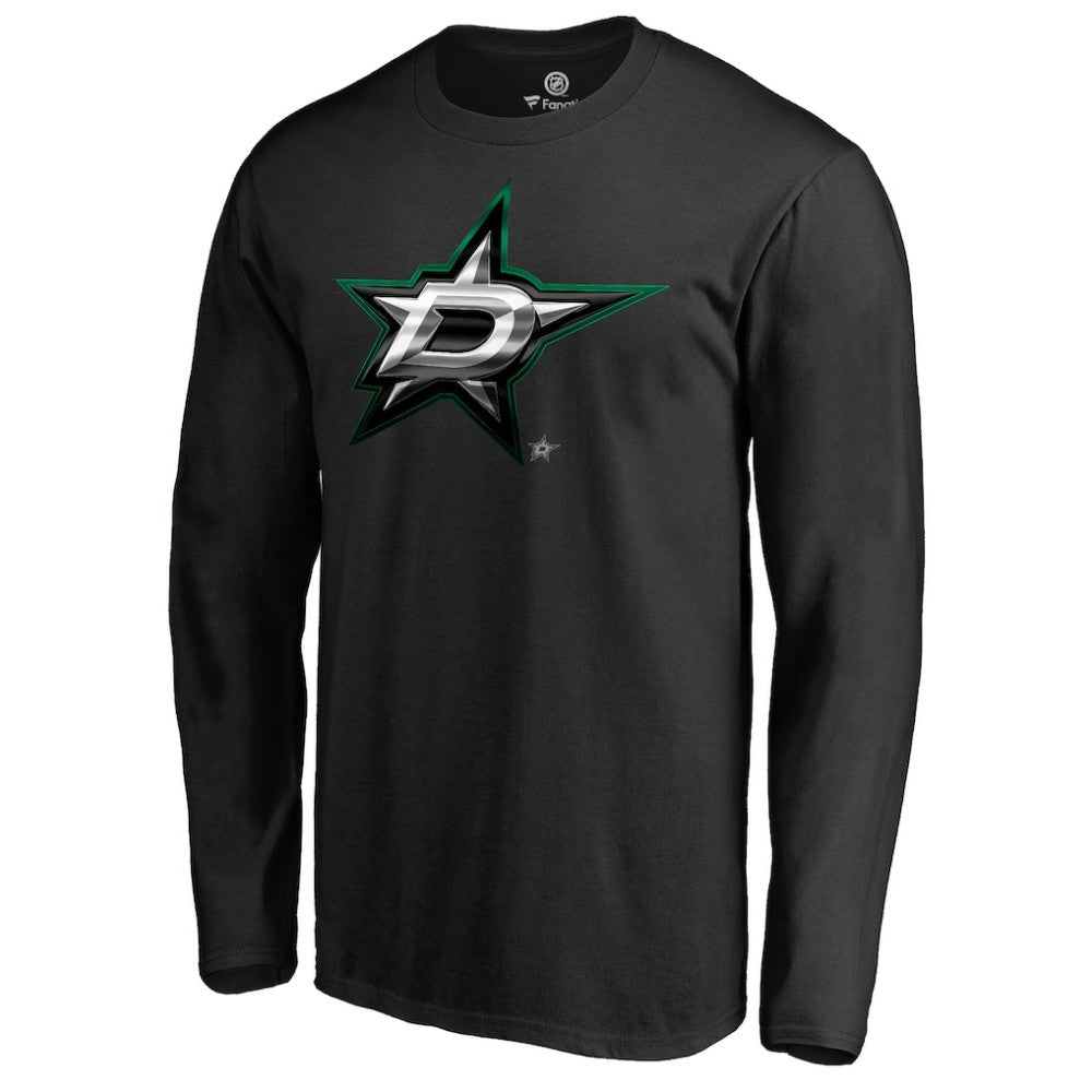 Dallas Stars Midnight Mascot Long Sleeve T-Shirt -  NHL T-shirts