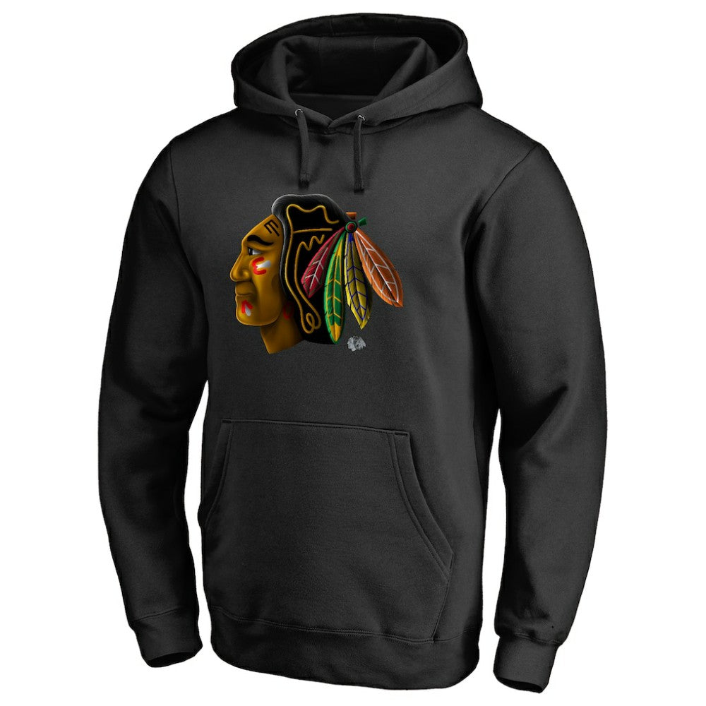 Chicago Blackhawks Midnight Mascot Pullover Hoodie -  NHL Hoodies