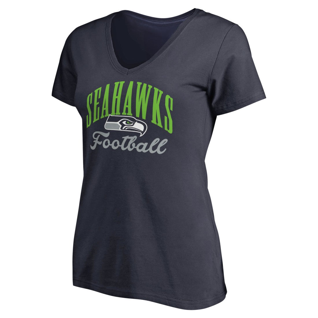 Seattle Seahawks Women's Victory Script V-Neck T-Shirt | NFL Discount