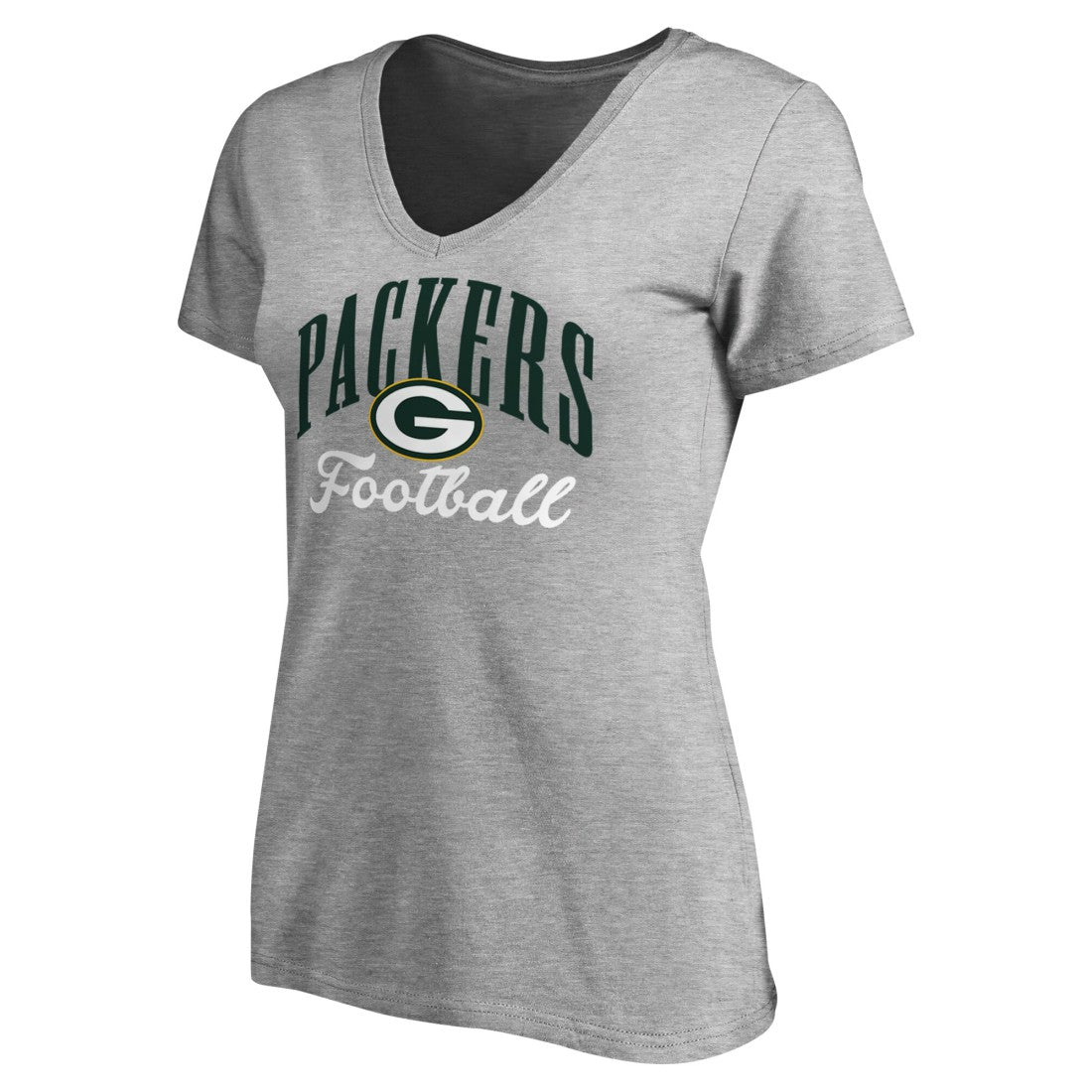 Green Bay Packers Women's Victory Script V-Neck T-Shirt | NFL Outlet