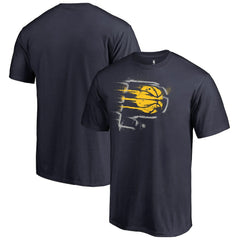Navy Indiana Pacers Splatter Logo T-Shirt | NBA