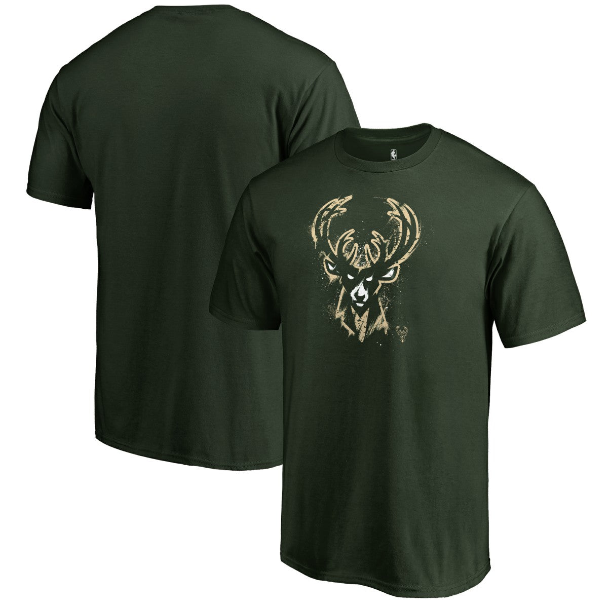 Green Milwaukee Bucks Splatter Logo T-Shirt | NBA