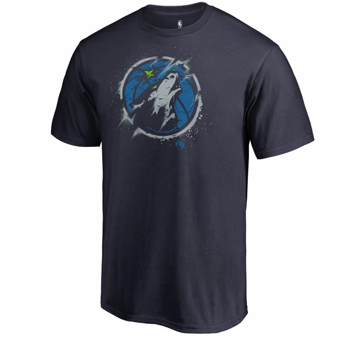 Men's Navy Minnesota Timberwolves Splatter Logo T-Shirt for sale | NBA