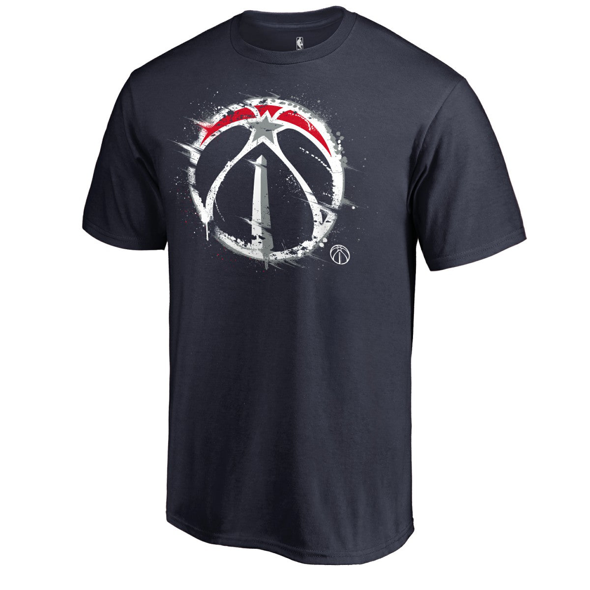 Navy Washington Wizards Splatter Logo T-Shirt | NBA