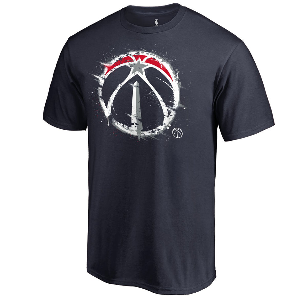 Navy Washington Wizards Splatter Logo T-Shirt | NBA