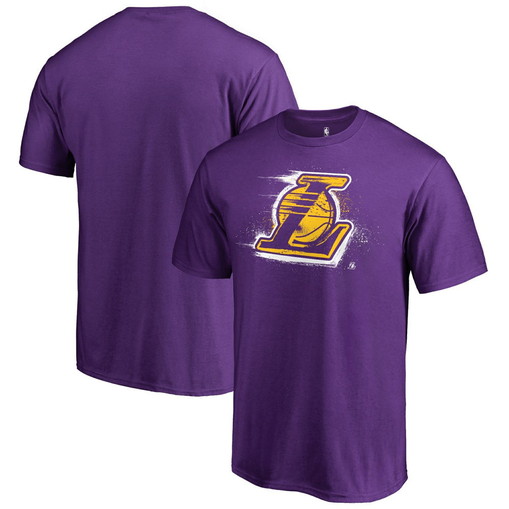 Purple Los Angeles Lakers Splatter Logo T-Shirt | NBA