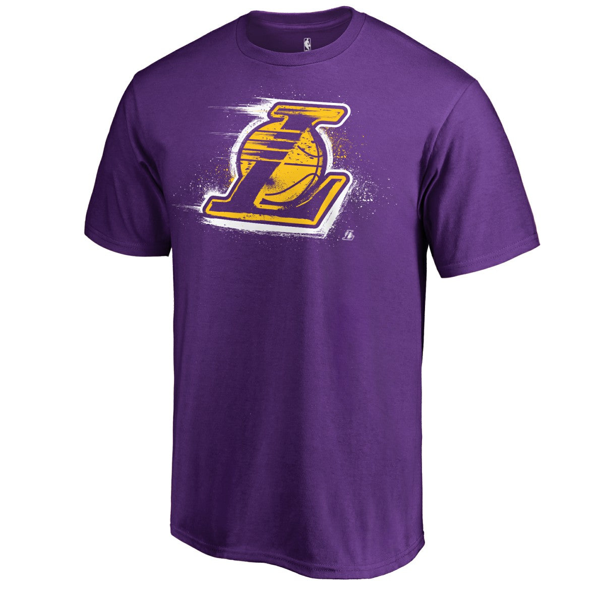 Purple Los Angeles Lakers Splatter Logo T-Shirt | NBA