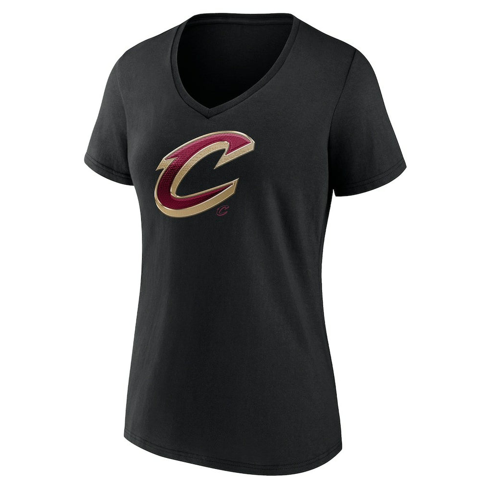 Black Cleveland Cavaliers Women's Midnight Mascot V-Neck T-Shirt sale | NBA