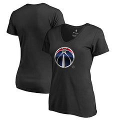 Black Washington Wizards Women's Midnight Mascot V-Neck T-Shirt | NBA
