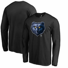 Black Memphis Grizzlies Midnight Mascot Long Sleeve T-Shirt | NBA