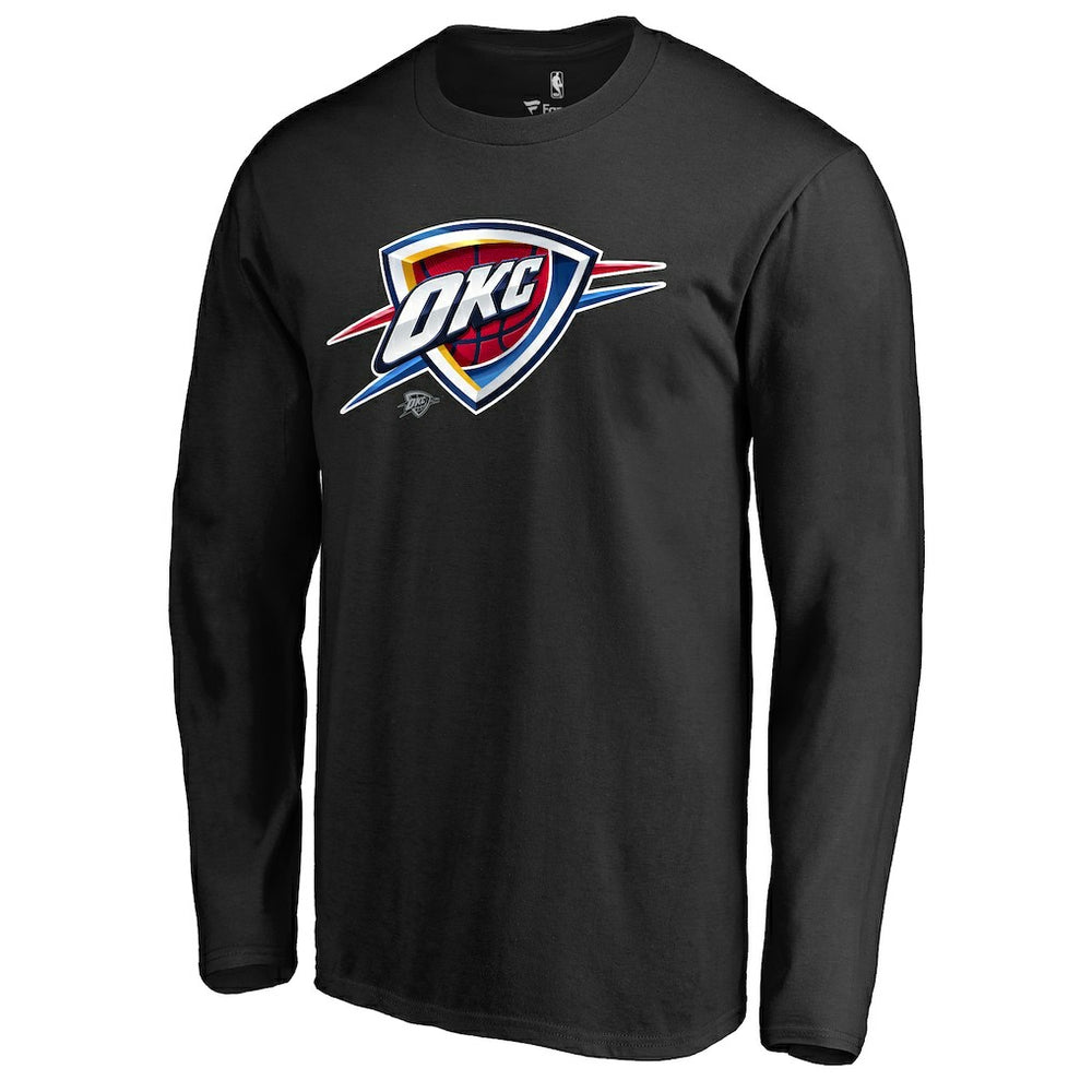 Black Oklahoma City Thunder Midnight Mascot Long Sleeve T-Shirt | NBA