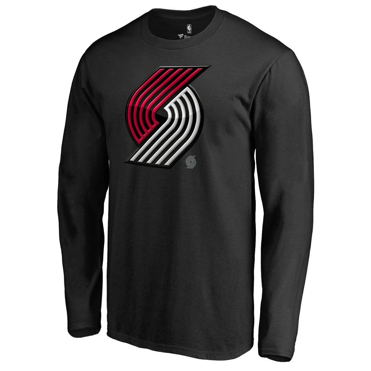 Black Portland Trail Blazers Midnight Mascot Long Sleeve T-Shirt | NBA