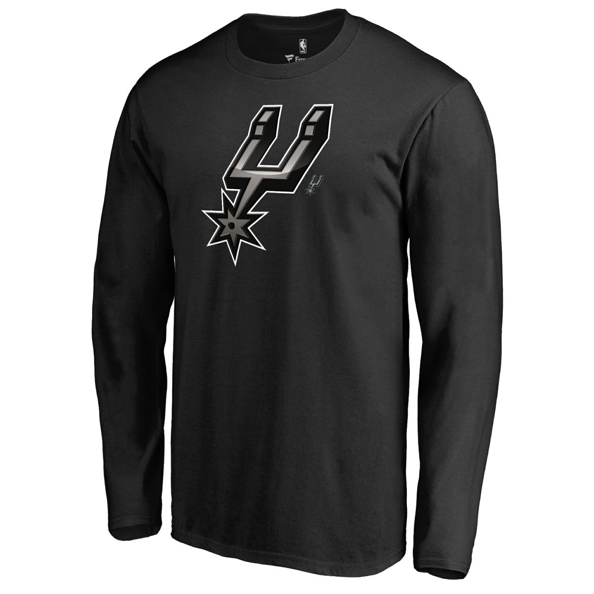 Black San Antonio Spurs Midnight Mascot Long Sleeve T-Shirt | NBA