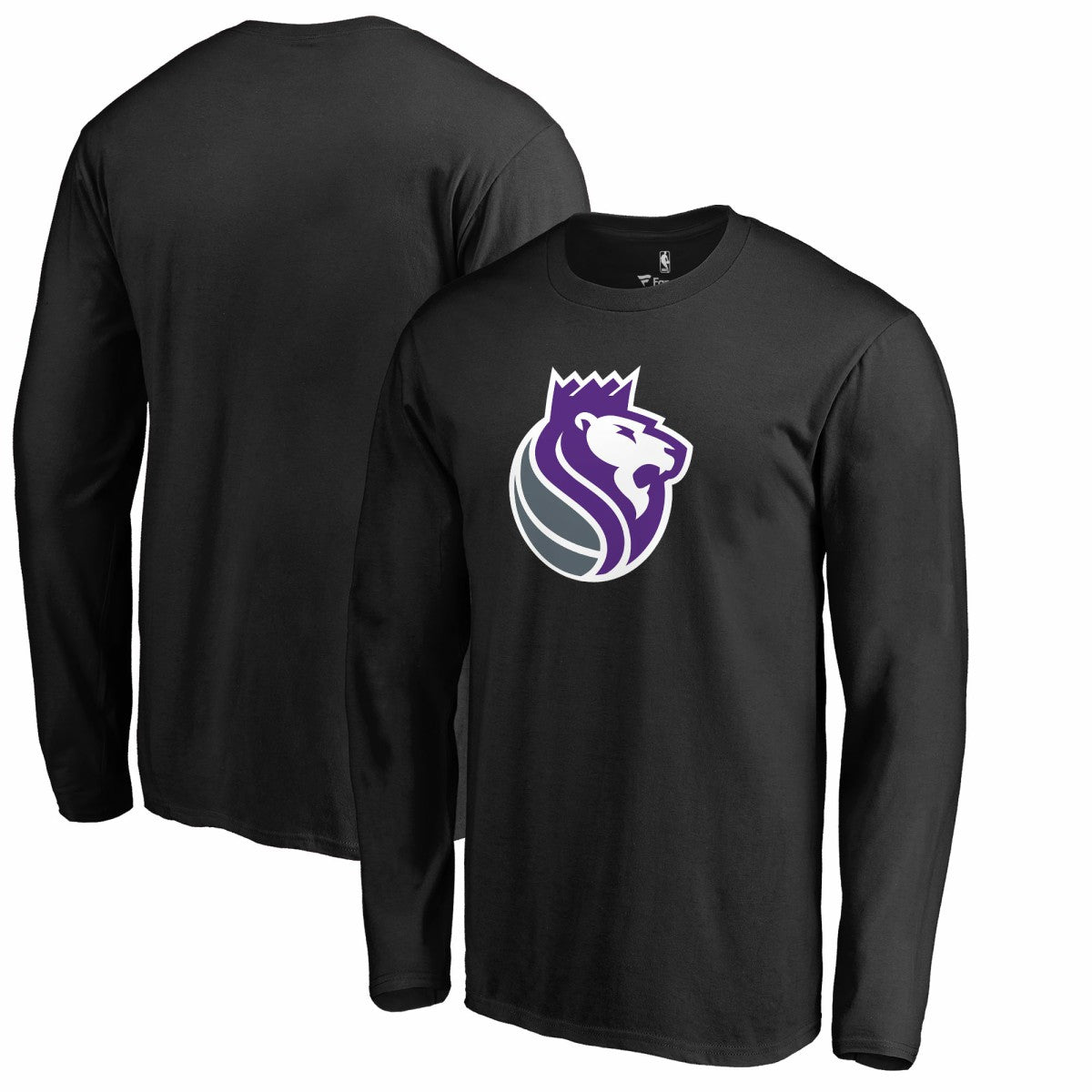 Black Sacramento Kings Alternate Logo Long Sleeve T-Shirt | NBA
