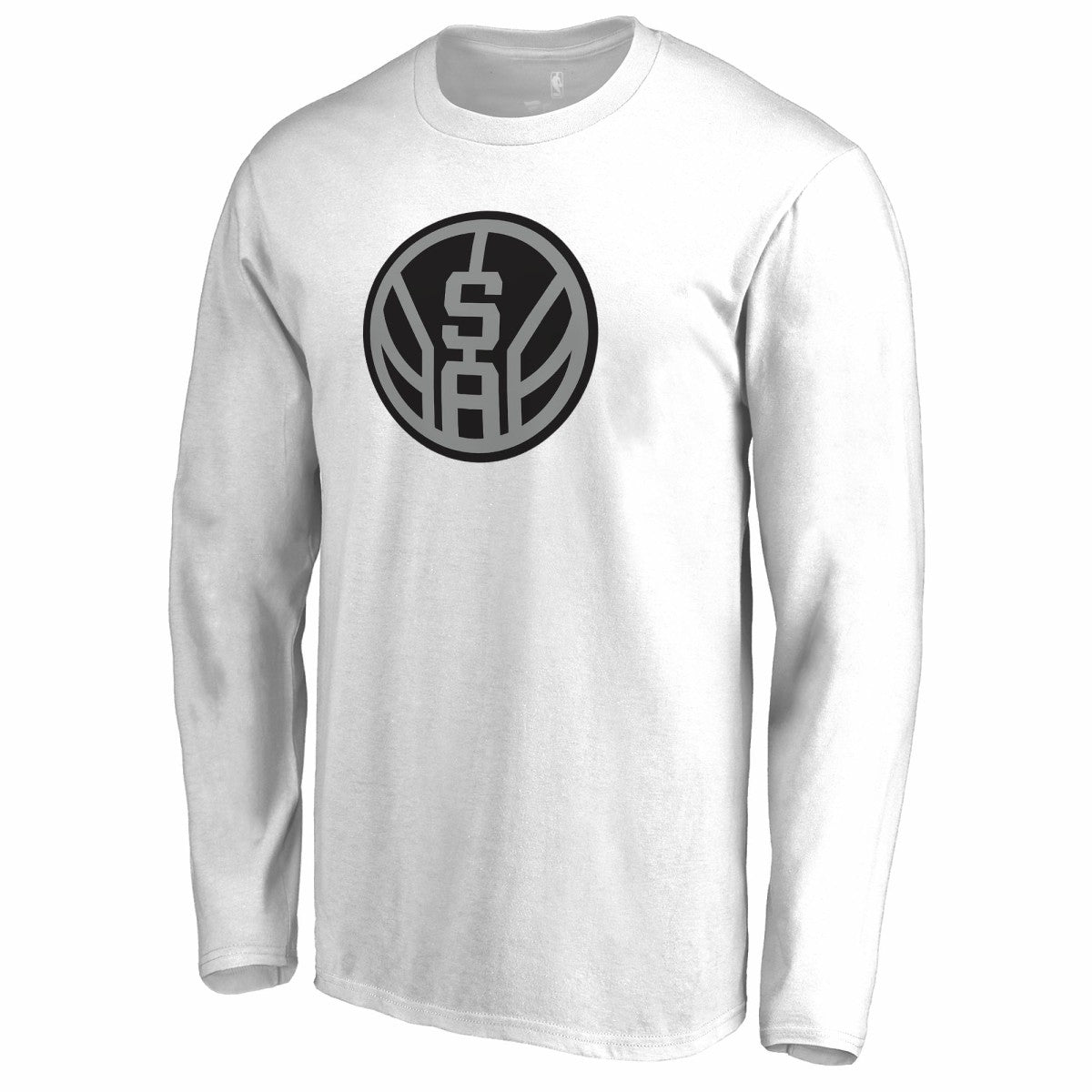 White San Antonio Spurs Alternate Logo Long Sleeve T-Shirt | NBA