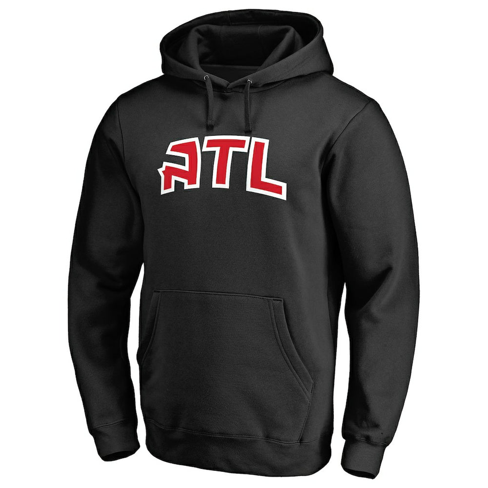Black Atlanta Hawks Alternate Logo Pullover Hoodie | NBA