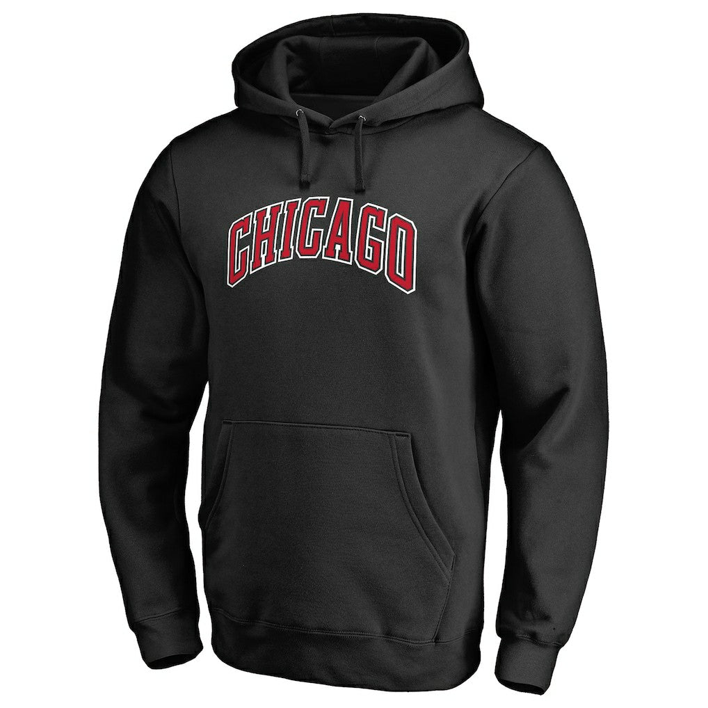 Black Chicago Bulls Alternate Logo Pullover Hoodie | NBA