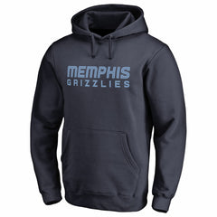Navy Memphis Grizzlies Wordmark Pullover Hoodie | NBA