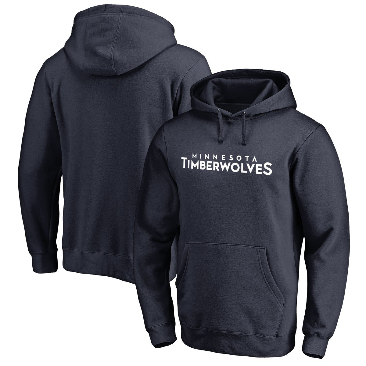 Navy Minnesota Timberwolves Wordmark Pullover Hoodie | NBA