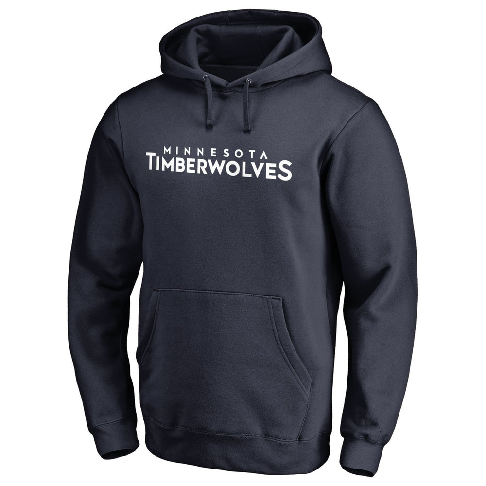 Navy Minnesota Timberwolves Wordmark Pullover Hoodie | NBA