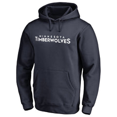 Navy Minnesota Timberwolves Wordmark Pullover Hoodie | NBA