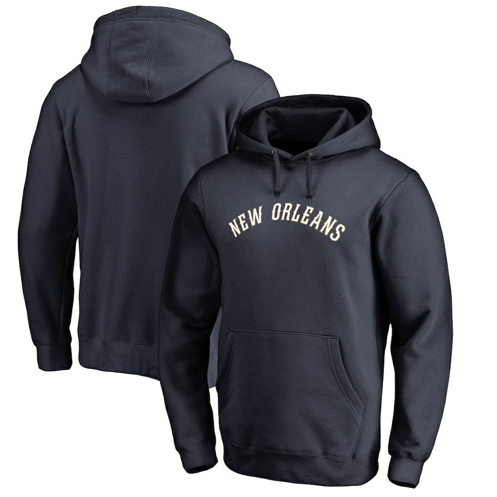 Navy New Orleans Pelicans Wordmark Pullover Hoodie | NBA