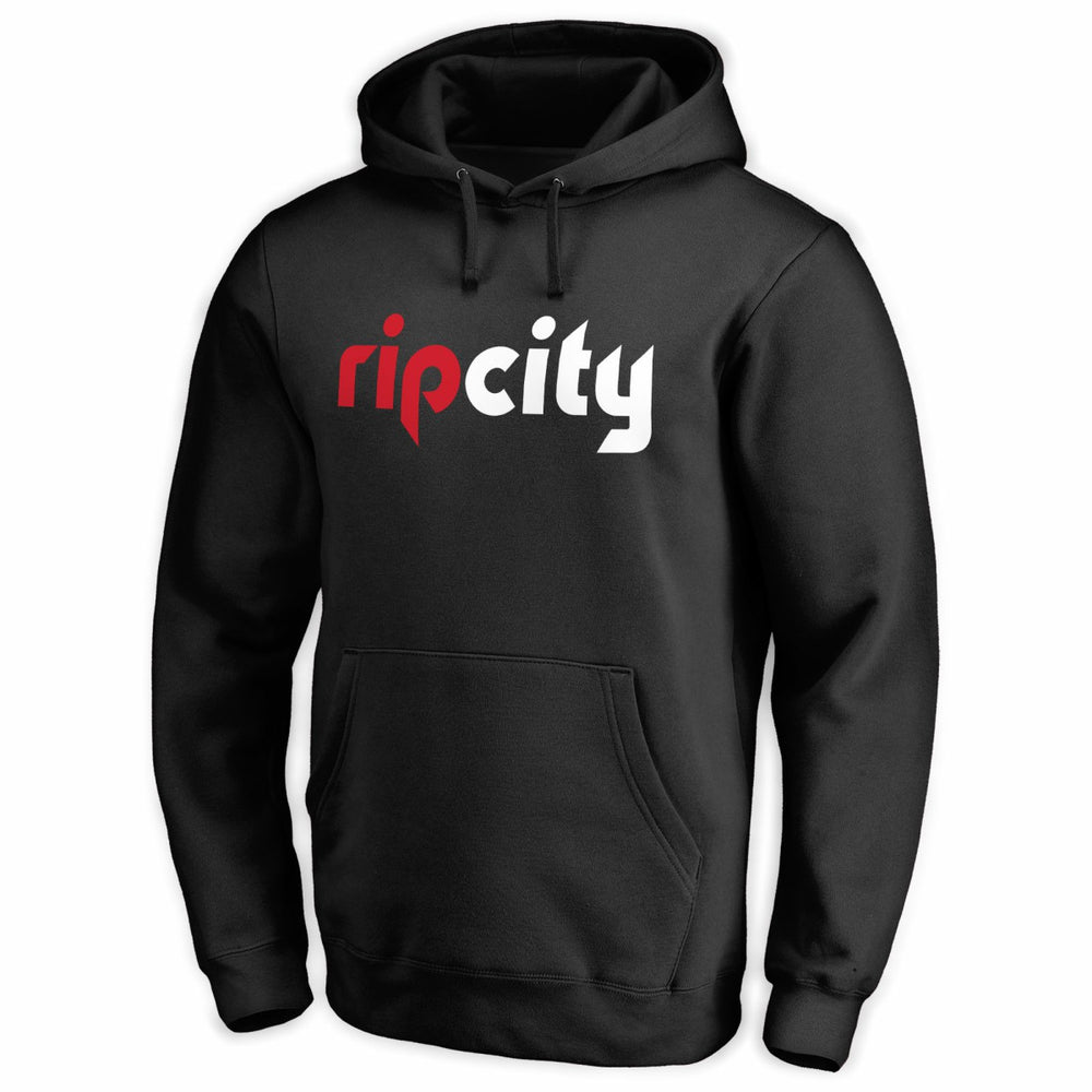 Black Portland Trail Blazers Wordmark Pullover Hoodie | NBA