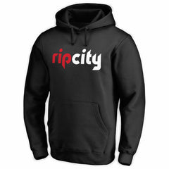 Black Portland Trail Blazers Wordmark Pullover Hoodie | NBA