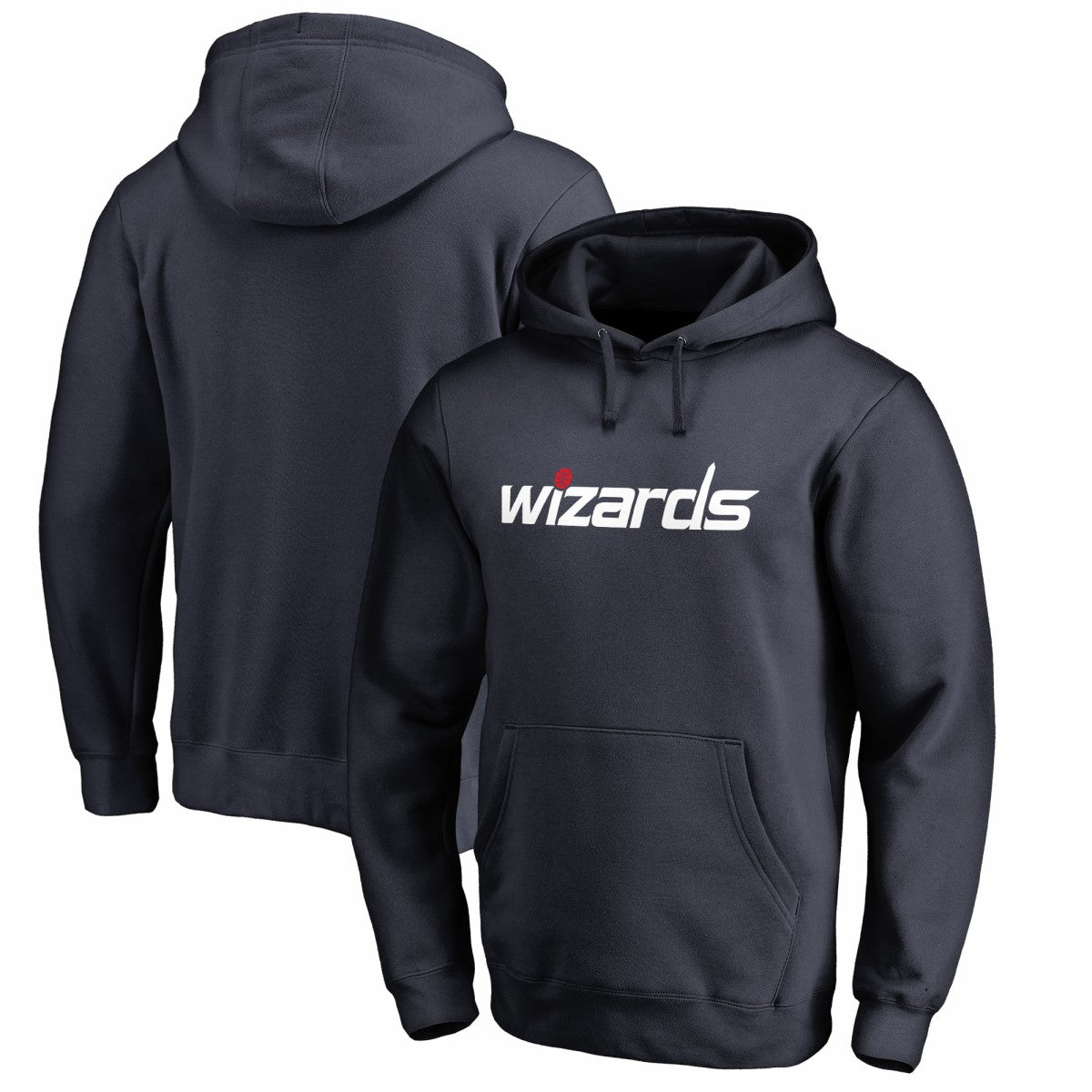 Navy Washington Wizards Wordmark Pullover Hoodie | NBA