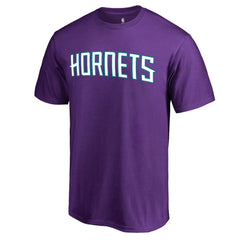 Purple Charlotte Hornets Primary Wordmark T-Shirt | NBA